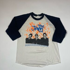 RARE 80s The Jam Band New Wave Punk Raglan Shirt